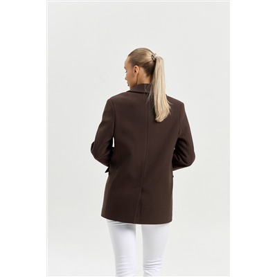 Пальто женское демисезонное 27100 шоколад