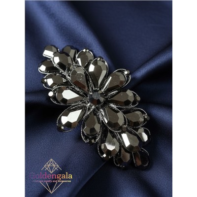 Заколка автомат для волос с кристаллами «Блеск элегантности» ЭЛЗ8/06