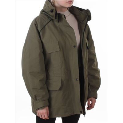 3092 GREEN Куртка демисезонная женская (100 гр. холлофайбер)