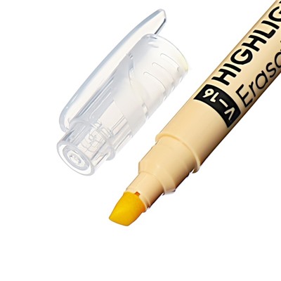 Двухсторонний маркер текстовыделитель ErichKrause Visioline V-16 Erasable Pastel, 4 мм, жёлтый