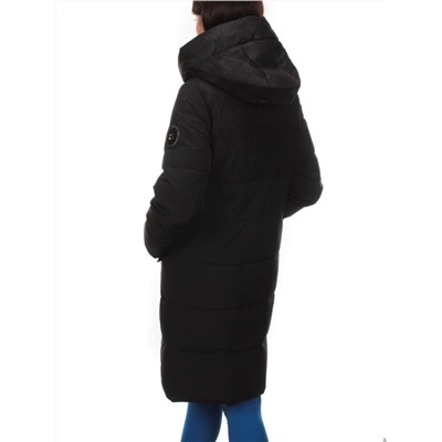 C1071 BLACK Пальто зимнее женское (200 гр. холлофайбер)