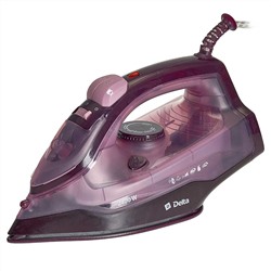 Утюг DELTA  DL-353 коричневый: 2400 Вт, КЕРАМИКА, АНТИНАКИПЬ, САМООЧИСТКА (10) оптом