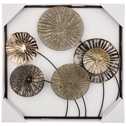 ПАННО НАСТЕННОЕ КОЛЛЕКЦИЯ "ЦВЕТОЧНАЯ СИМФОНИЯ" 50,2*50,2*4,4 СМ (КОР=4ШТ.)