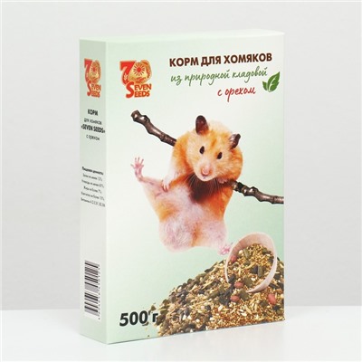 Корм Seven Seeds для хомяков, с орехами, 500 г