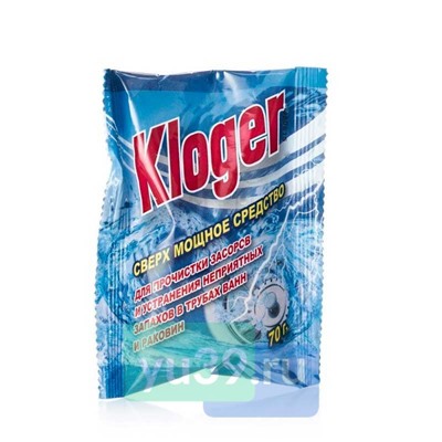 Средство чистящее Kloger Proff от засоров, 70 гр.