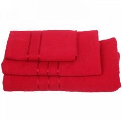 Полотенце махровое 50*80см "Comfort" цвет красный 02040 плотность 300гр/м2