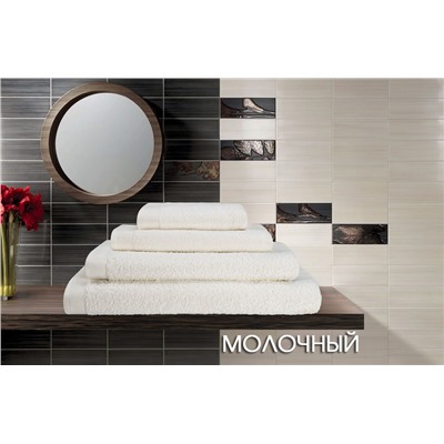 Полотенце махровое Индия (молочный) 500 гр/кв.м.