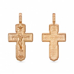 Крест из серебра литье золоченое