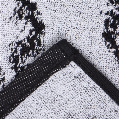Полотенце махровое Этель Granite, 50×90 см, 100% хлопок, 420 г/м², чёрно-белое