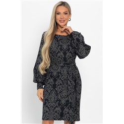 Платье Шарли (серо-синее) П14862-18М