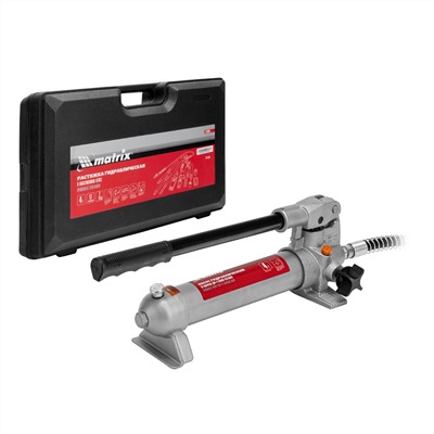 Растяжка гидравлическая, 4 т, набор из 17 предметов, 7 сменных насадок, в пластиковом кейсе Matrix
