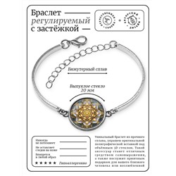 BSI-0148 Браслет металлический Золотая геометрия
