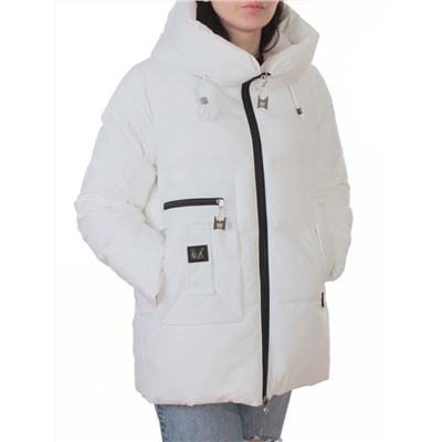 M-M07 WHITE Куртка зимняя женская (150 гр. холлофайбер)