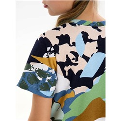 Детское платье "Лето" / Цветы камуфляж