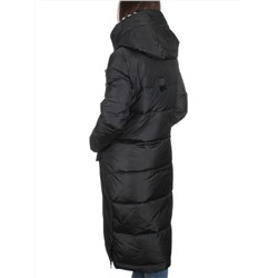 9120 BLACK Пальто зимнее женское (200 гр. холлофайбера)
