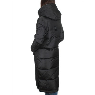 9120 BLACK Пальто зимнее женское (200 гр. холлофайбера)