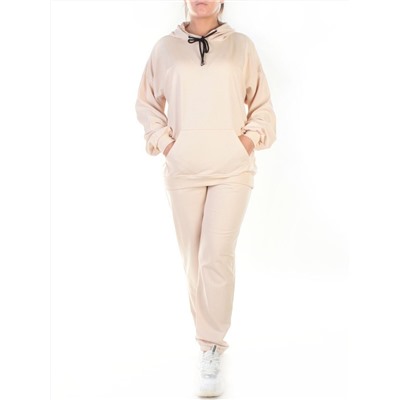 Y314 BEIGE Спортивный костюм женский (100% хлопок)