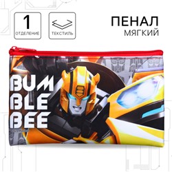 Пенал мягкий, 1 отделение, 105×195 мм, «Трансформеры»