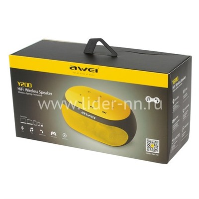 Колонка AWEI (Y200) Bluetooth/MicroSD (золото)