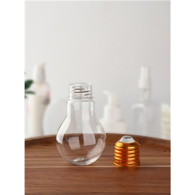 Бутылочка для хранения «Лампа», 80 мл, цвет золотой