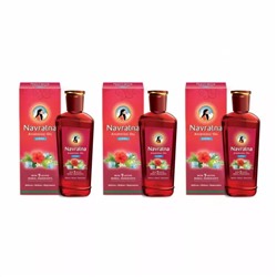 Набор аюрведического масла Навратна (3 x 100 мл), Navratna Ayurvedic Oil Set, произв. Emami