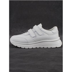03-YH516-1 WHITE Кроссовки женские (натуральная кожа)