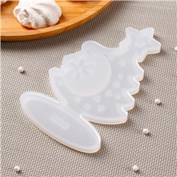 Молд для заливки «3D Ёлка», 16×9.4 см, силикон, прозрачный