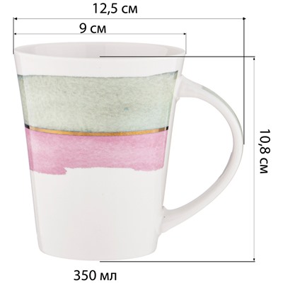 КРУЖКА LEFARD "АКВАРЕЛЬ" 350 МЛ (КОР=36)