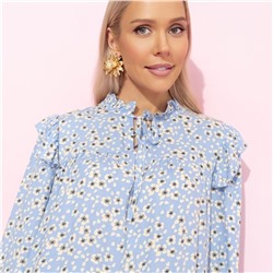 Платье в стиле бохо, Тонкий комплимент (голубое)