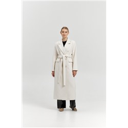 Пальто женское демисезонное 26326 (молочный/рубчик)