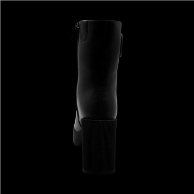 Ботинки из натуральной кожи на меху РА 20-1 черные