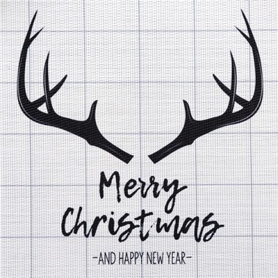 Новогодняя салфетка на стол Merry Christmas, 40×29 см