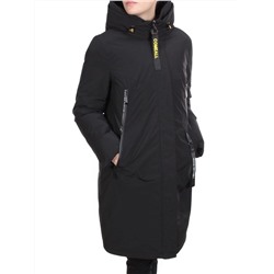 YR-961 BLACK Пальто зимнее женское АЛИСА (200 гр. холлофайбера)