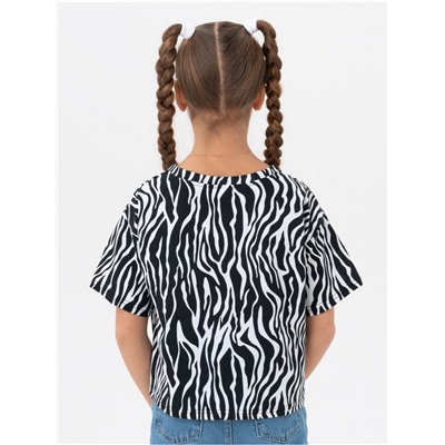 Футболка "Зебра" белый  детская
