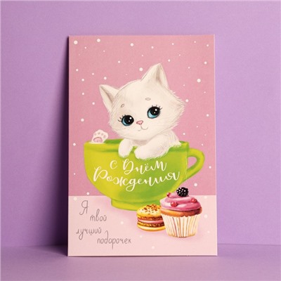 Открытка «С Днем Рождения», лучший подарок, 12 × 18 см