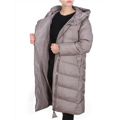 2118 LIGHT GRAY Пальто зимнее женское MELISACITI (200 гр. холлофайбера)