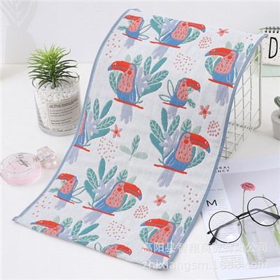 Gauze cartoon children's sweat towel, wholesale