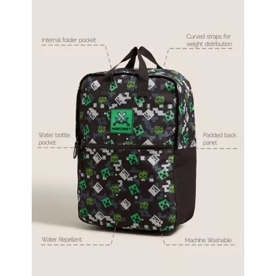 Kids’ Minecraft™ Water Repellent School Backpack