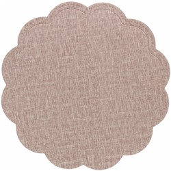 Салфетка плетеная 38см "Natural", бежевая