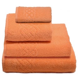 Полотенце махровое Донецкая Мануфактура Plait / Оранжевый