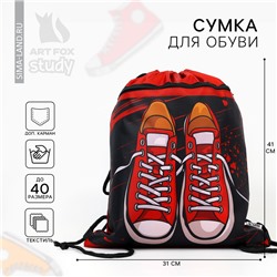 Мешок для обуви «Кеды» 2 секции, 41×31 см