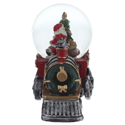 GAEM Фигурка декоративная "Дед Мороз" в стекл шаре, D 10 см, L18 W11 H16 см