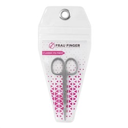 Frau Finger Ножницы маникюрные для кутикулы изогнутые / Classic FS-119DP, матовые, ручная заточка, 9,5 см