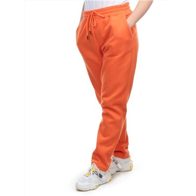 M045 ORANGE Брюки спортивные женские на флисе (100% хлопок) 7986