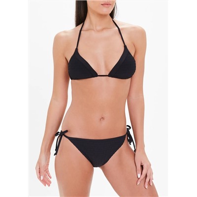Shirred Triangle Bikini Top