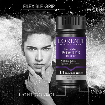 Lorenti Пудра для укладки волос 01 Natural Look, 20 г