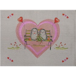 22С145-ШР+К/п.р/фкор Комплект полотенец из 3 шт. 45*60 "Ёжики-3" рис. 396