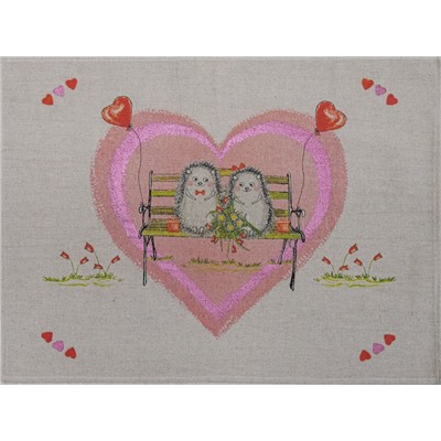 22С145-ШР+К/п.р/фкор Комплект полотенец из 3 шт. 45*60 "Ёжики-3" рис. 396