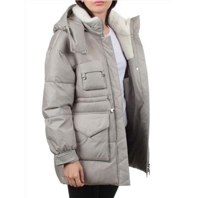 338-X44 BEIGE Куртка зимняя женская (200 гр. холлофайбер)