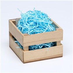 Наполнитель бумажный для подарков, голубой, 50 г